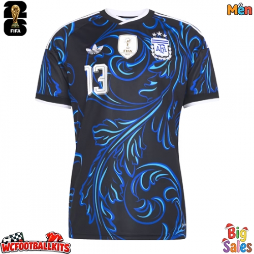 Argentina Cristian Romero #13 Replica Away Stadium Shirt World Cup 2026 Short Sleeve